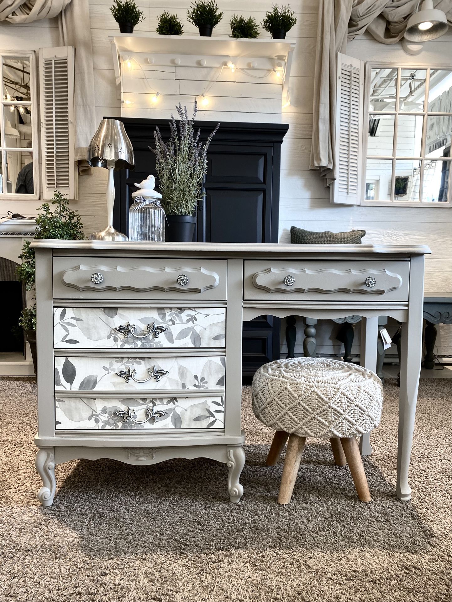 Vanity Table Desk French Provincial Artisan Furniture SCROLL PHOTO FOR MORE DETAILS