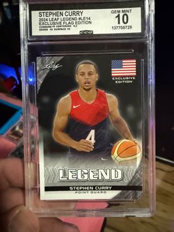 Leaf 2024 Leaf Legend Stephen Curry Exclusive Flag Edition #LE-14 CCG 10