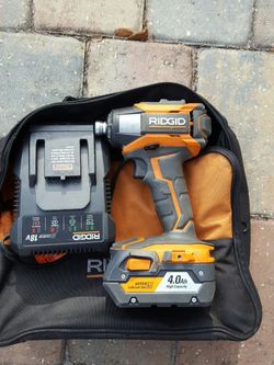 Ridgid impact 3 speed with 4.0 Ah battery
