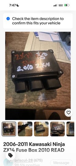 Kawasaki ZX 14 parts no motive message with your needs