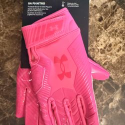 Under Armour F9 Nitro Football Gloves Youth Size  Small