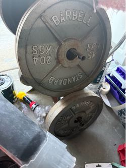 Olympic weights all different sizes .70 cents a lb