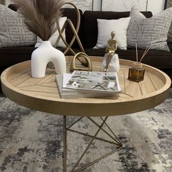 Boho Round Coffee Table 