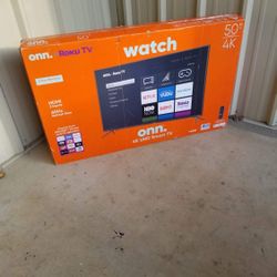 -FIRM PRICE NON-NEGOTIABLE- 50 In. Onn 4k Roku Smart TV W/Remote