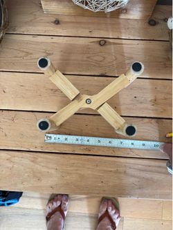 BAMBOO DOG BOWL STAND TO FIT UP TO 6 1/4 INCH ROUND BOWL