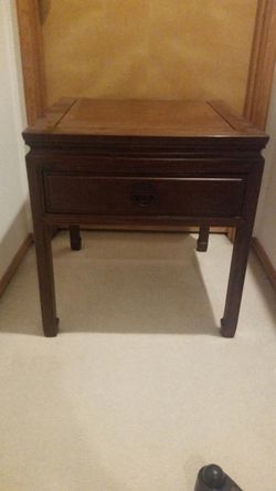 End table solid wood