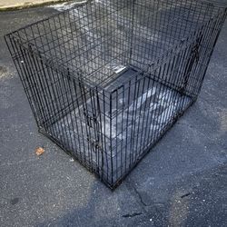 Double door dog crate
