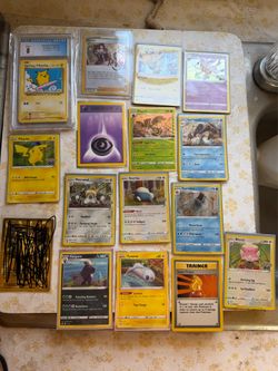 Different Pokémon cards