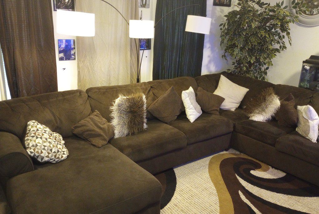 Sectional Chocolate Brown