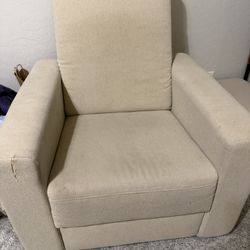 Gliding swiveling Nursery rocker