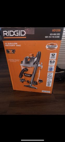 Ridgid 12 Gallon Wet/dry Vacuum 