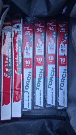 Diablo & Milwaukee 9" Medium Sawzall blades 70 total