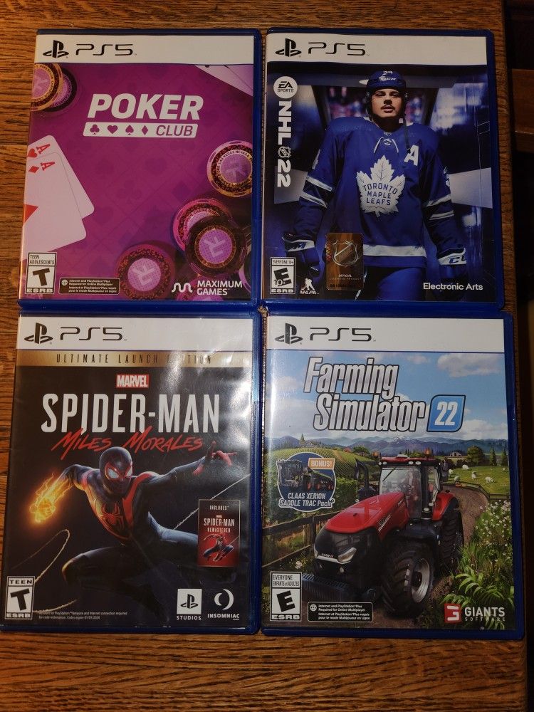 PS5 Games Used But Perfect Condition