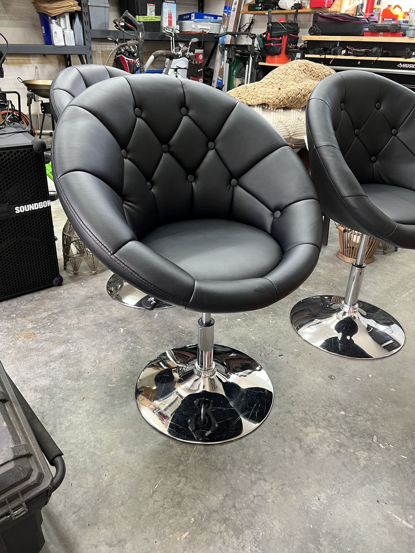 Black Swivel Stools