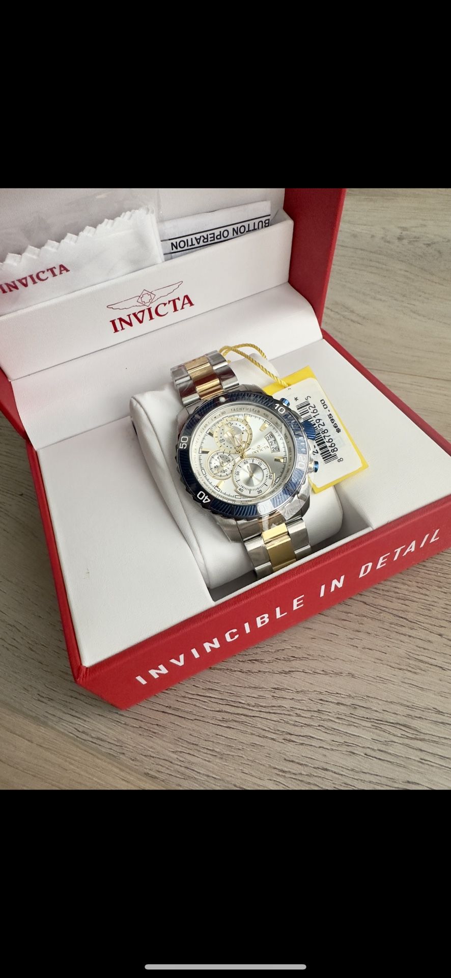 Invicta Watch Brand New Men 45mm Gold 100%Authentic