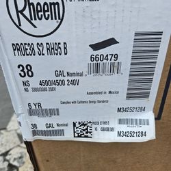 Rheem Double 4500 Watts  Elements  Water Heater 