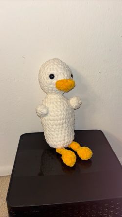 Fluffy Crocheted Long Duck 🦆 🧶