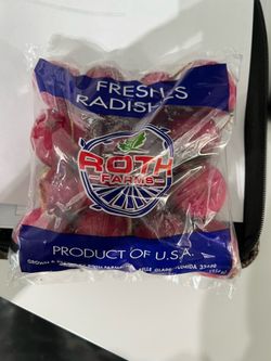 Fresh radishes. 16 oz