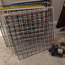 Metal Wire Cube Storage Panels And Connectors