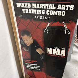 MMA Punching Bag With Gloves And Wraps