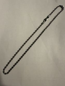 20” Rope Chain in White Gold - 4mm