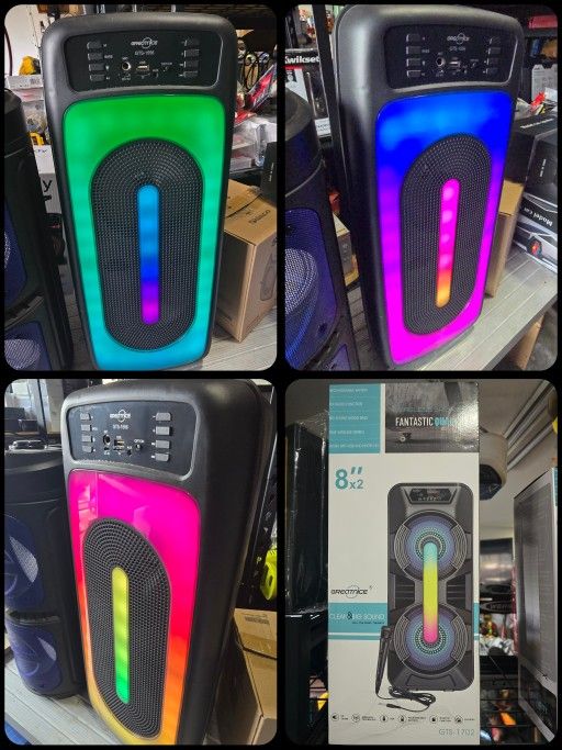 Double 8" X 2 Bluetooth Speaker