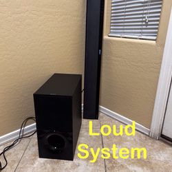 SONY Soundbar With Wireless Subwoofer ** BLUETOOTH **HDMI**OPTICAL** ANALOG ** LAN**