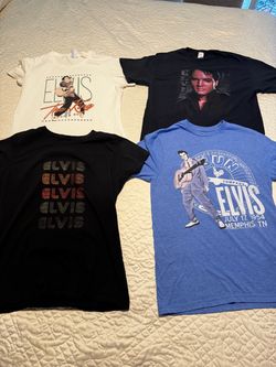 Elvis Presley Graphic T-Shirts Lot of 4