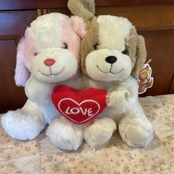 Valentine Puppies With Heart