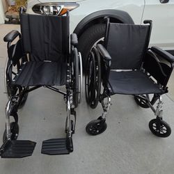 2 invacare wheelchairs