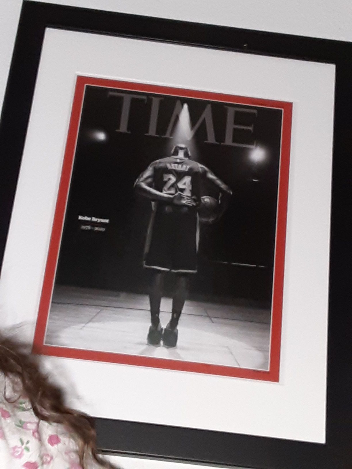 Kobe bryant time magazine picture wall frame