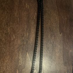 Men's Black Cuban Link Chain - Heavy Duty / No-Rust