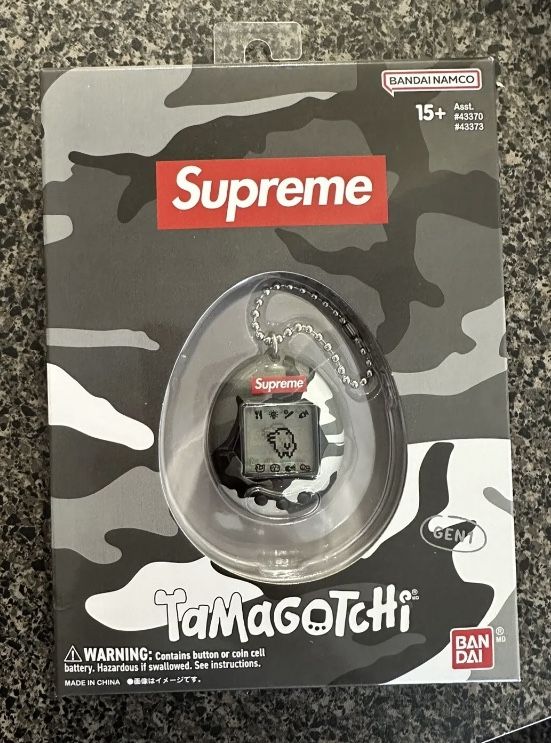 SUPREME/ TAMAGOTCHI BLACK CAMO (100% AUTHENTIC) (BRAND NEW) SS23 WEEK 4