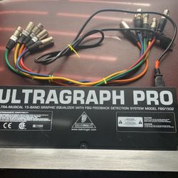 Behringer ULTRAGRAPH PRO Model FBQ1502 15 Band Graphic EQUALIZER 