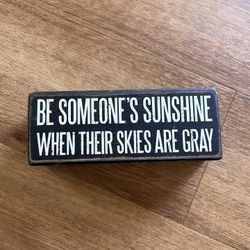 Wooden Positivity Sign