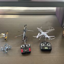 Lot of rc drones/helicopter 