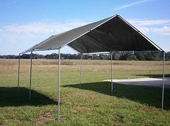 New Galvanized steel canopy TENT 10 x20x15 tarp included Starting price $195