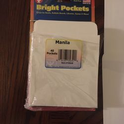 Classroom Supplies Pockets/Envelopes