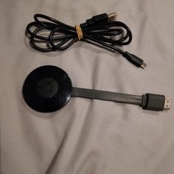 Google Chromecast media streaming device. 