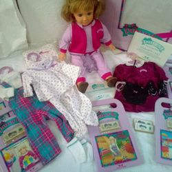 Worlds of Wonder Talking Pamela "The Living Doll" Plus extra  Cards & Outfits (Works!)