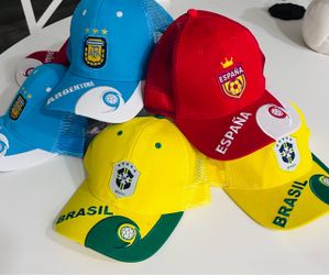 NEW Argentina Brazil Spain Soccer Trucker Hats – World Cup Style Caps