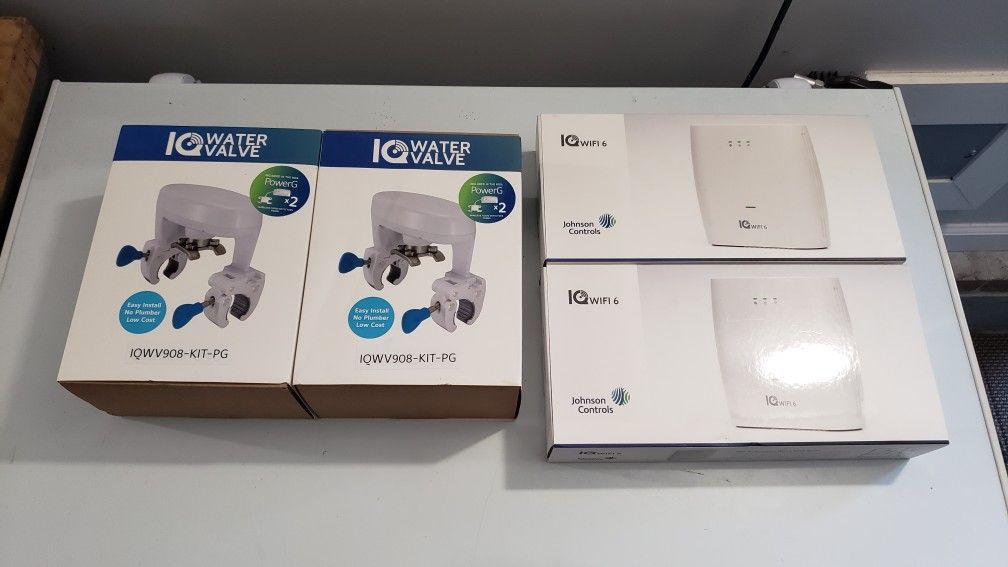 IQ Water Valve & IQ Wifi 6 Mesh Router NEW