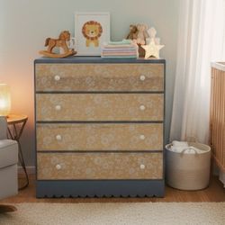 Solid Maple Vintage Chest Of Drawers Dresser