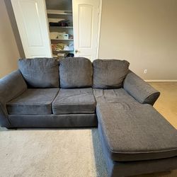 Gray Sectional Sofa with Chaise – $200 OBO