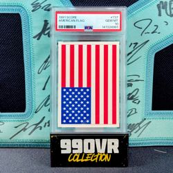 1991 SCORE AMERICAN FLAG #737 PSA GEM MT 10