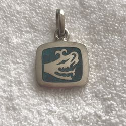 Vintage Sterling Silver.925 Pendant, Pre-Colombian Serpent/Snake 