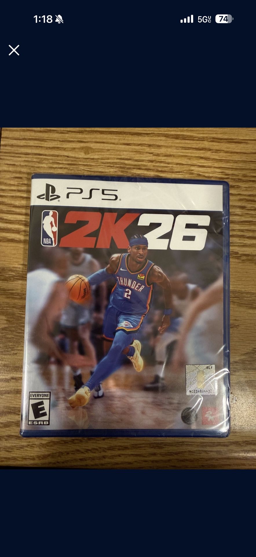 2k26 PS5 NBA New Sealed PlayStation 5