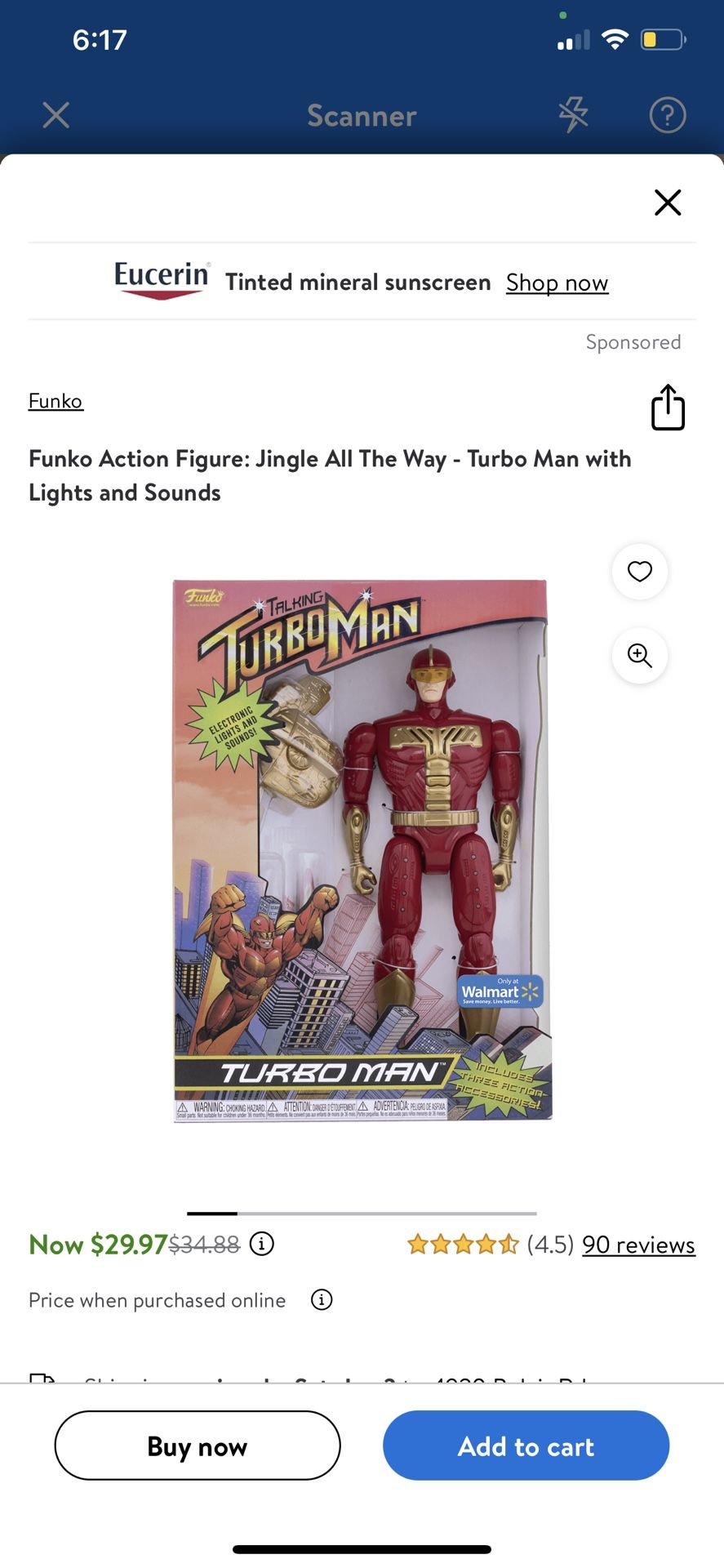 Funko Action Figure: Jingle All The Way - Turbo Man with Lights and Sounds