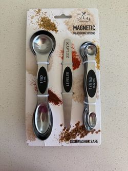 Zulay Kitchen Magnetic Measuring Spoons Set