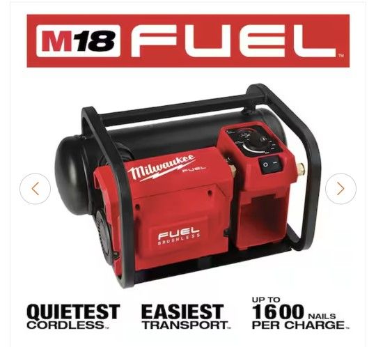 M18 FUEL 18-Volt Lithium-Ion Brushless Cordless 2 Gal. Electric Compact Quiet Compressor (Tool-Only)

